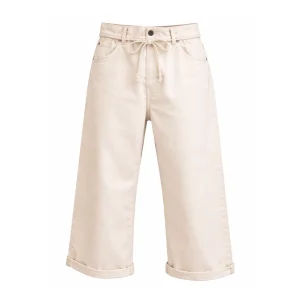 Pantaloni The 50s Selvedge Culotte Jean Donna Cream
