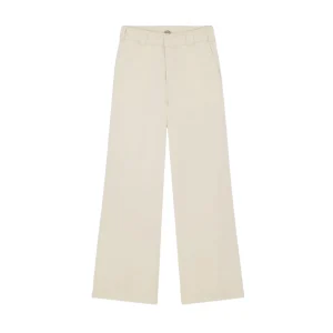 Pantaloni Wide Leg Work Donna Grigio Spuma
