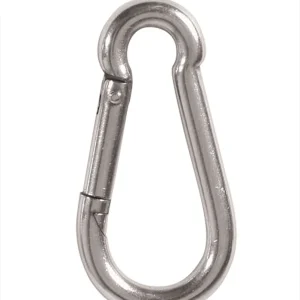 Moschettone tattico MilTec grigio in acciaio